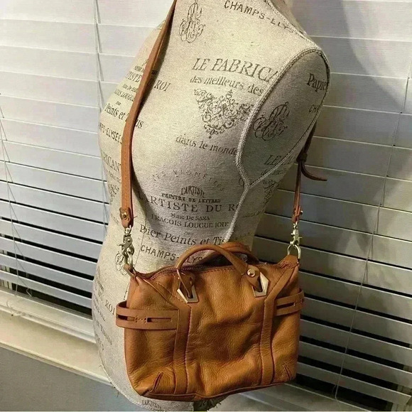 Botkier tan leather satchel crossbody bag - Picture 2 of 12